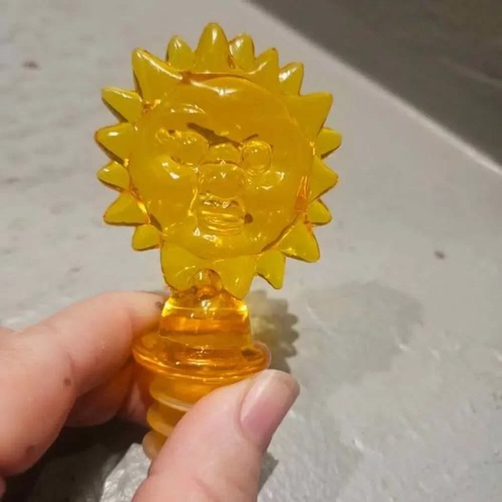 Yellow Acrylic Sun Bottle Stopper